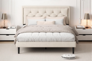 Picture of SHORE Fabric Bed Frame - Double