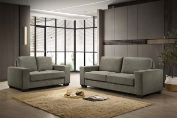 Picture of MODA 3/2 Seater Sofa Range (Grey) - Loveseat+Sofa Set