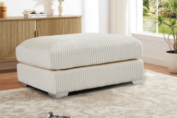 Picture of WINSTON Corduroy Modular Sectional Sofa (Beige) - Ottoman Only	