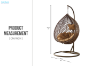 Picture of DAKOTA Rattan Outdoor Hanging Egg Chair (Brown)