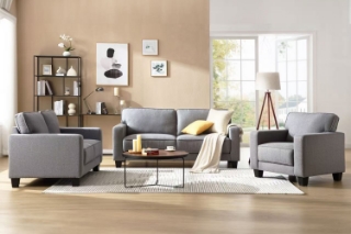 Picture of LANCASTER Fabric Sofa Range - Armchair+Loveseat+Sofa Set	