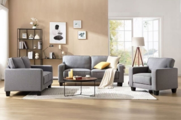 Picture of LANCASTER  Fabric Sofa Range (Grey)