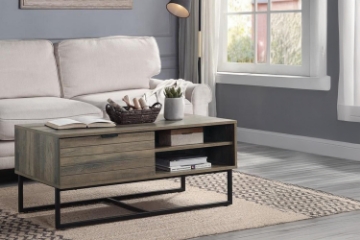 Picture of ADONIS 42" Coffee Table with Hidden Storage & Open Shelves