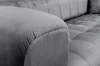 Picture of VEGAS Chesterfield Velvet Sofa Range (Grey) - 1 Seater (Armchair)