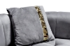 Picture of VEGAS Chesterfield Velvet Sofa Range (Grey) - 1 Seater (Armchair)