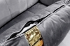 Picture of VEGAS Chesterfield Velvet Sofa Range (Grey) - 1 Seater (Armchair)