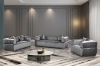 Picture of VEGAS Chesterfield Velvet Sofa Range (Grey) - 1 Seater (Armchair)