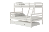 Picture of DORMA Twin-Full Bunk Bed with Trundle(White)
