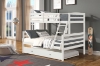Picture of DORMA Twin-Full Bunk Bed with Trundle(White)