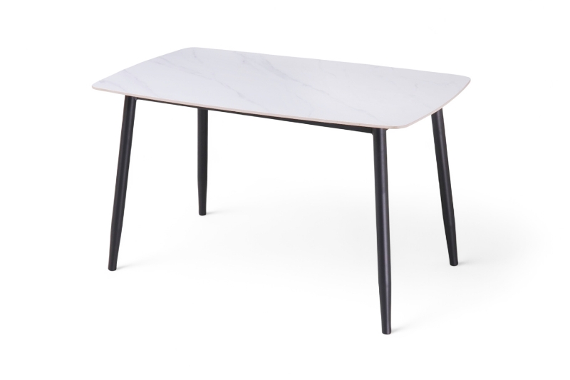 Picture of SAROTO 51" Sintered Stone Top Dining Table (Gloss White)