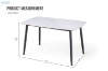 Picture of SAROTO 51" Sintered Stone Top Dining Table (Gloss White)