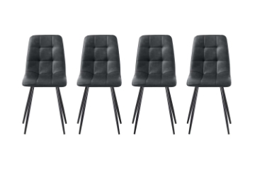 Picture of SAROTO Dining Chair (Charcoal) - 4 Chairs in 1 Carton