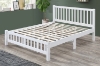 Picture of FORESTER Solid Wood Twin/Double/Queen Size Bed Frame(White)
