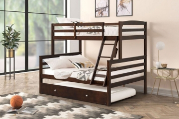 Picture of DORMA Twin-Full Bunk Bed with Trundle(Espresso)