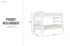 Picture of LILLIAN Twin-Twin Bunk Bed(White)