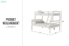 Picture of DORMA Twin-Full Bunk Bed (White)