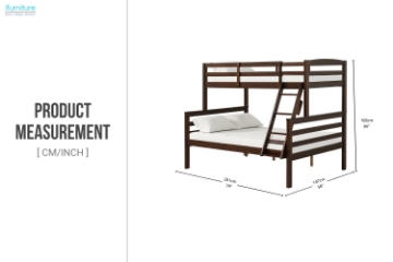 Picture of DORMA Twin-Full Bunk Bed with Trundle(Espresso)