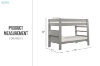 Picture of LILLIAN Twin-Twin Bunk Bed(Grey)