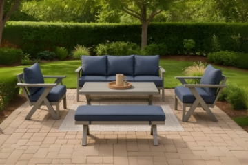 Picture of BRAVO 5PC Aluminium Outdoor Dining Sofa Set