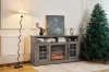 Picture of GRACIE 58.5" TV Stand with Electric Fireplace  & Charging Station (Grey)
