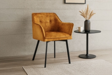 Picture of TAMPA Arm Dining Chair (Caramel) - 2 Chairs in 1 Carton