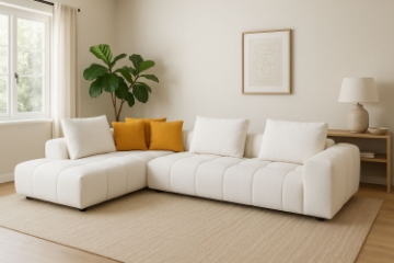 Picture of PADUA Fabric Sectional Sofa (Cream)