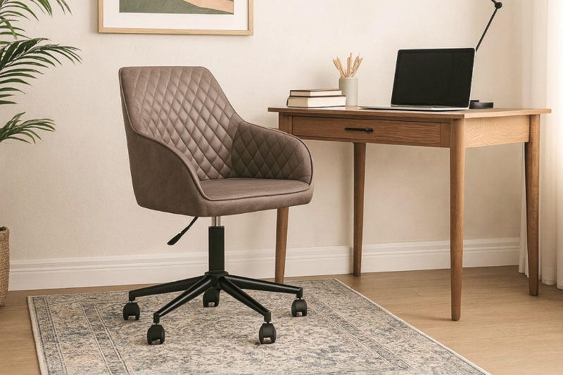 Picture of MURPHY Height Adjustable Office Chair (Brown)