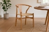 Picture of WISHBONE Solid Beech Wood Y Replica Chair (Natural) - 23"×21.5"×29"