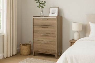 Picture of MESSINA 4-Drawer Chest (Light Brown)