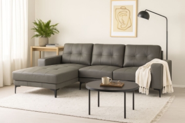 Picture of AMIRA 100% Genuine Leather Sectional Sofa