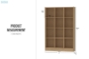 Picture of MOOK 47"x71" Bookshelf (Light Oak)