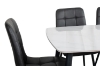 Picture of SAROTO 51" Sintered Stone Top 5PC Dining Set (Gloss White Table)