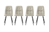 Picture of SAROTO 51" Sintered Stone Top 5PC Dining Set (Gloss White Table)
