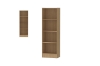 Picture of MOOK 71"x22.5" 4-Tier Bookshelf (Light Oak)
