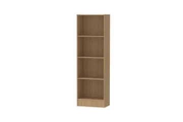 Picture of MOOK 71"x22.5" 4-Tier Bookshelf (Light Oak)