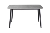 Picture of SAROTO 51" Sintered Stone Top 5PC Dining Set (Matte Grey Table + 4 Charcoal Chairs)