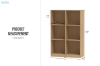 Picture of MOOK 47.5"x31.5" Bookshelf (Light Oak)