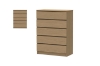Picture of MOOK 5-Drawer Tallboy (Light Oak)