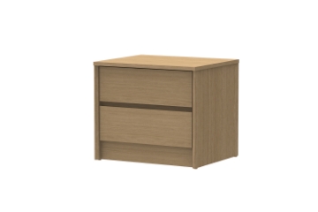 Picture of MOOK 2-Drawer Nightstand (Light Oak)