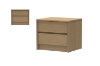 Picture of MOOK 2-Drawer Bedside Table (Light Oak)