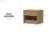 Picture of MOOK 1-Drawer Bedside Table (Light Oak)