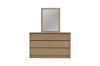 Picture of MOOK 3PC/4PC/5PC Bedroom Combo Set in Queen Size (Light Oak)