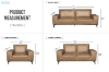 Picture of EASTWOOD Air Leather Sofa Range (Brown) - 2 Seater (Loveseat)