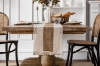 Picture of 376-003 Cotton-Edged Woven Table Runner/Bed Runner with Tassel - 78.5"x12"