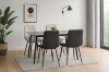 Picture of SAROTO 51" Sintered Stone Top 5PC Dining Set (Matte Grey Table)