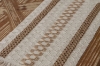 Picture of 376-012 Triple Jute Stripe Cotton-Edged Woven Placemat (19.5"x12")