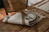 Picture of 376-012 Triple Jute Stripe Cotton-Edged Woven Placemat (19.5"x12")