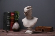 Picture of 374-001 Classic Greek Bust Sculpture Ornaments Character Figure Resin Sculpture (7"x12.5")