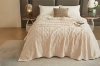Picture of Soft Jacquard Pattern Blanket Multiple Colours (78.5"x59") - Beige