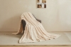 Picture of Soft Jacquard Pattern Blanket Multiple Colours (78.5"x59") - Beige